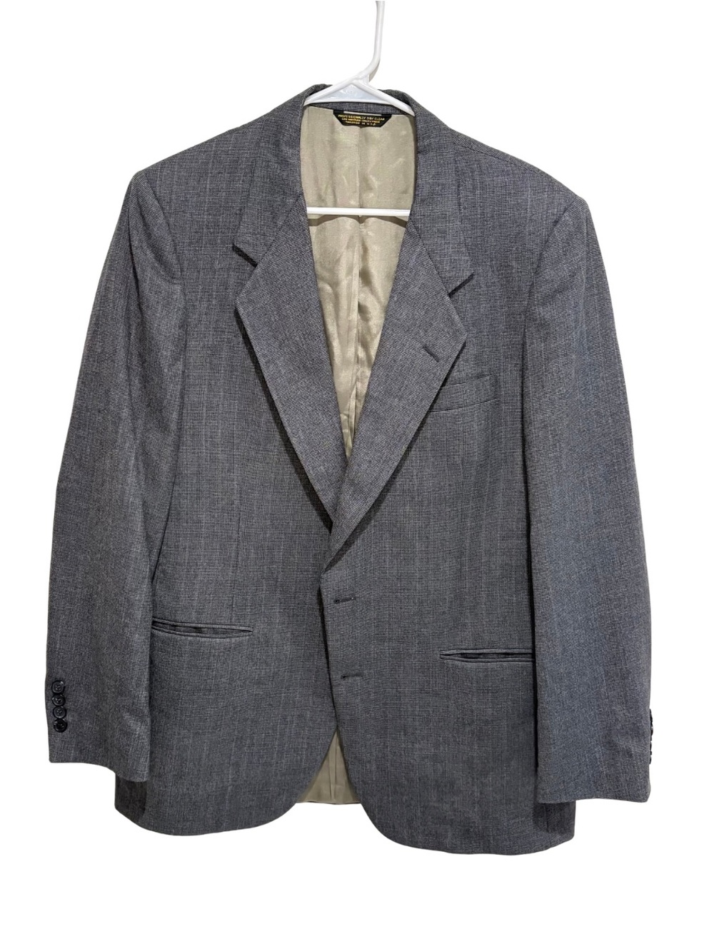 Nino Cerruti Rue Royal Sport Coat Blazer Jacket Mens 100% Wool  Gray